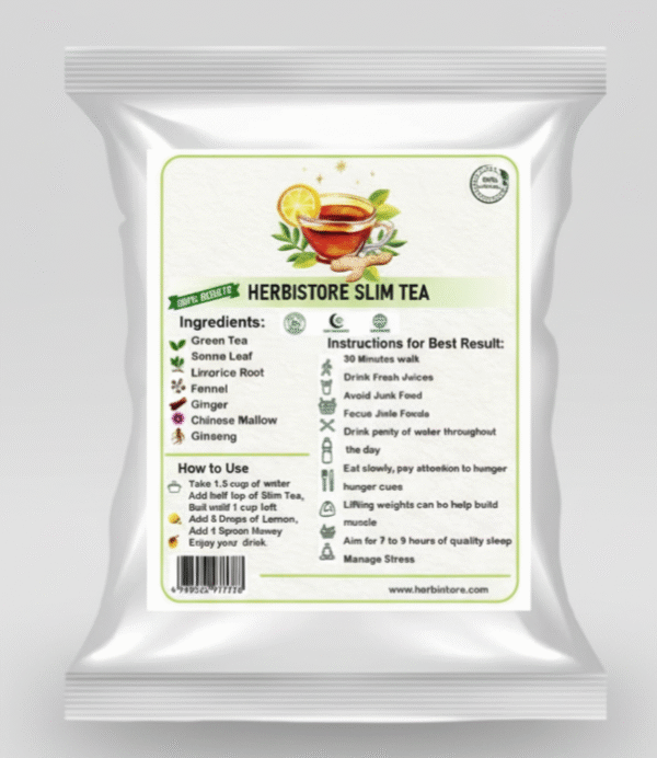 Herbistore Slim Tea - Premium Herbal Weight Loss & Detox Tea (60g)